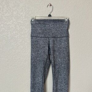 Lululemon Legging Pant High Rise Speckled Black  White size 4